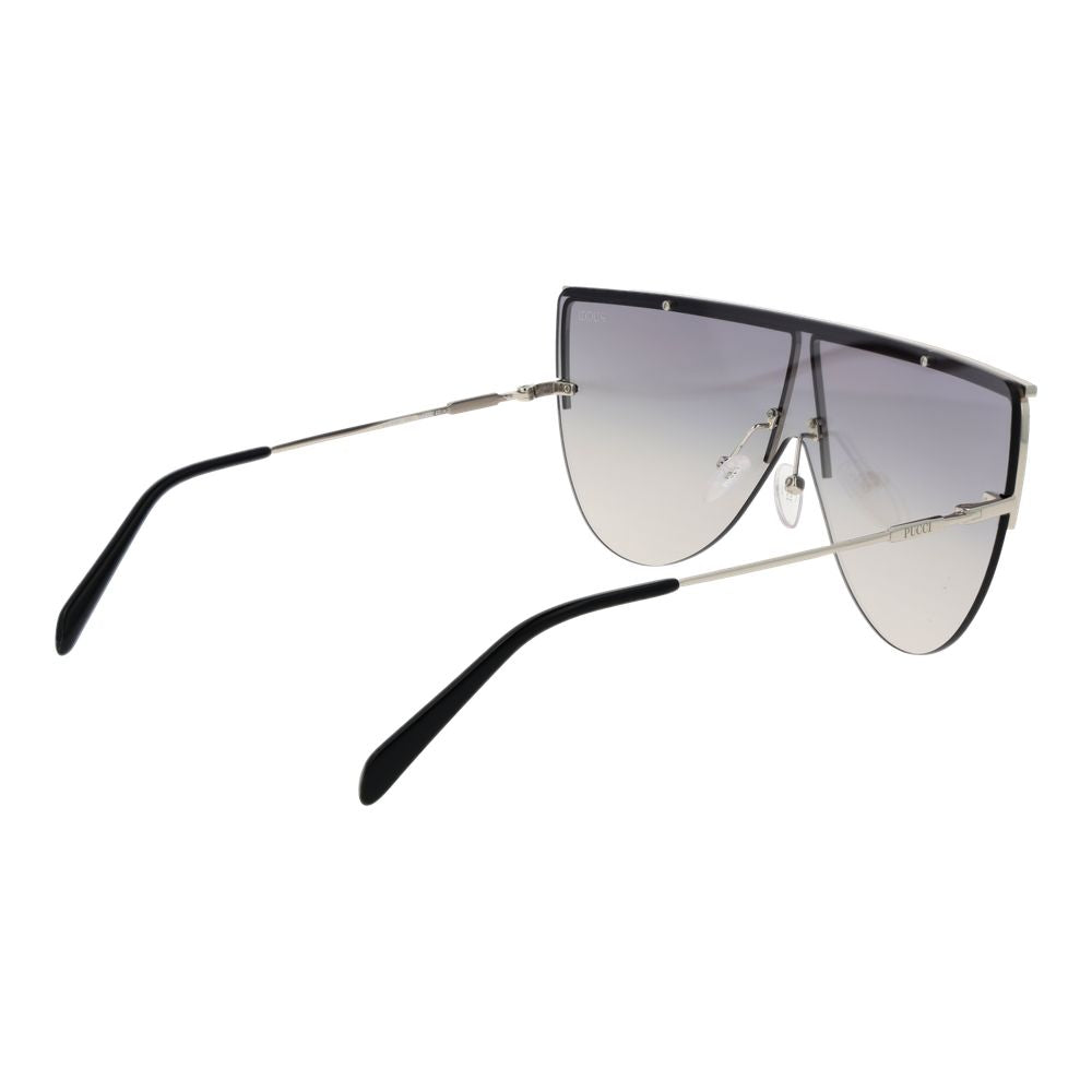 Lunettes de soleil argentées pour femmes Emilio Pucci