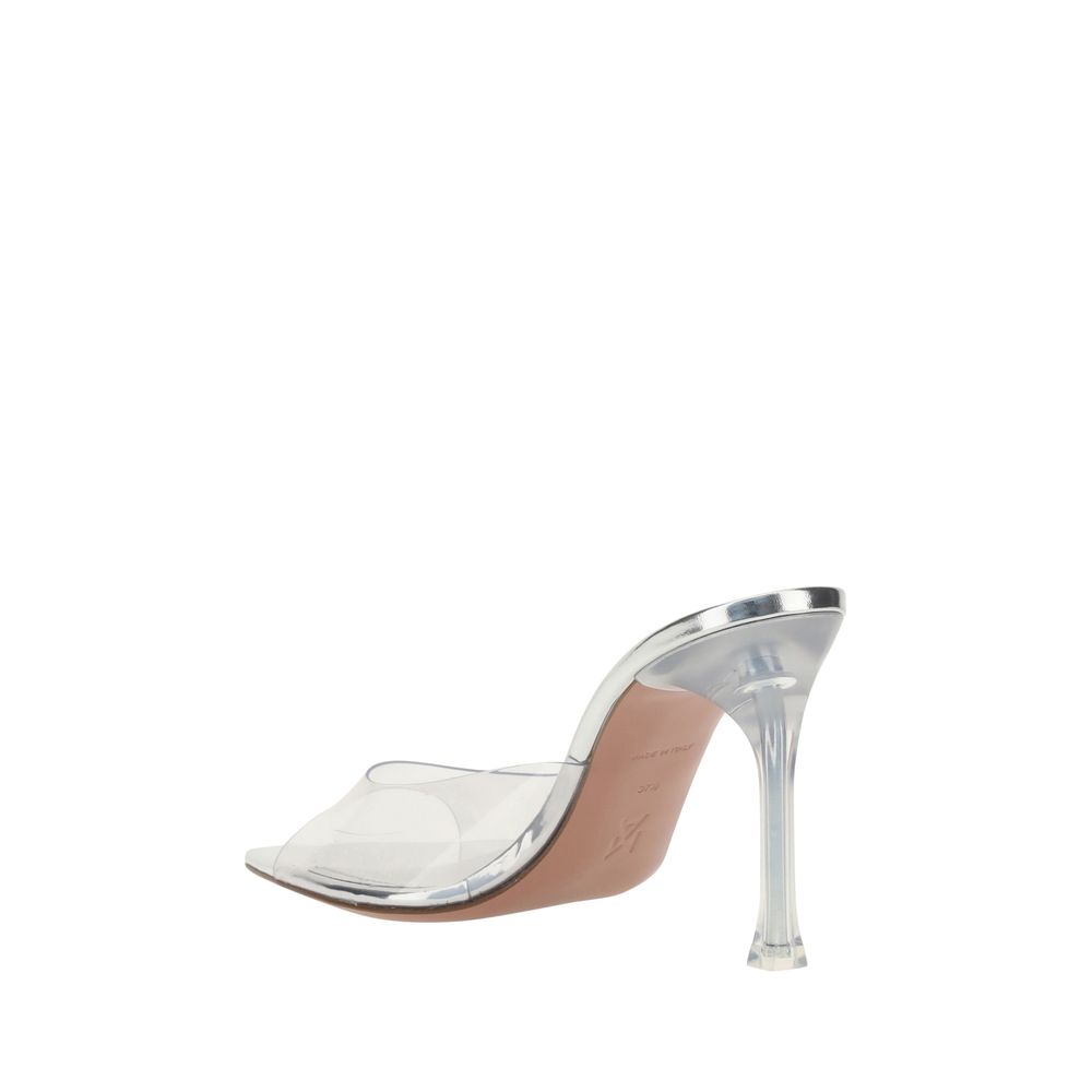 Amina Muaddi Alexa glazen sandalen