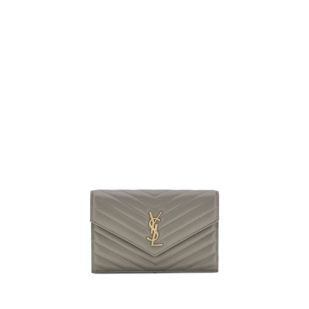 Saint Laurent portemonnee met schouderband