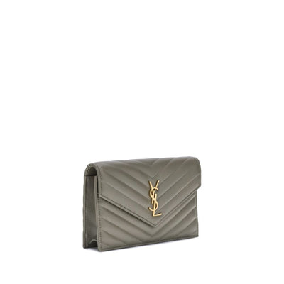 Saint Laurent portemonnee met schouderband