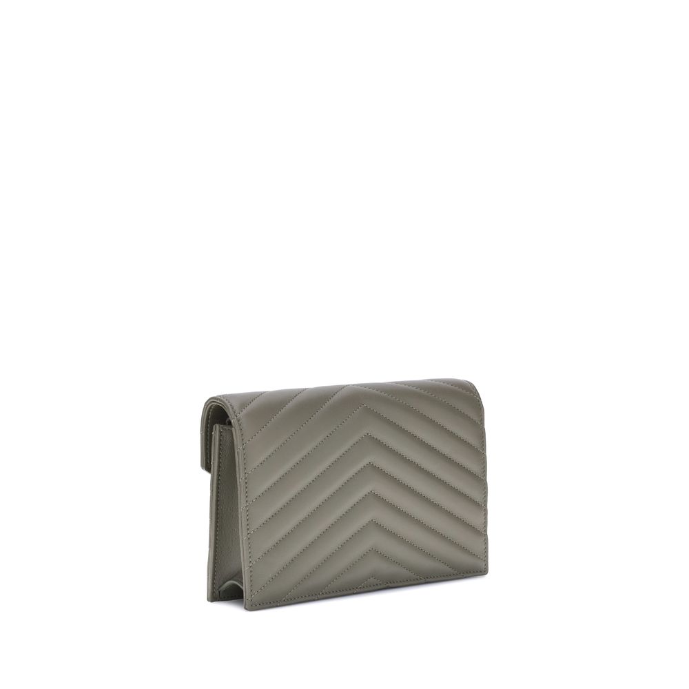 Saint Laurent portemonnee met schouderband