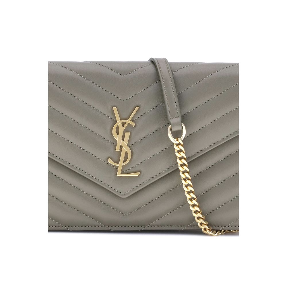 Saint Laurent portemonnee met schouderband