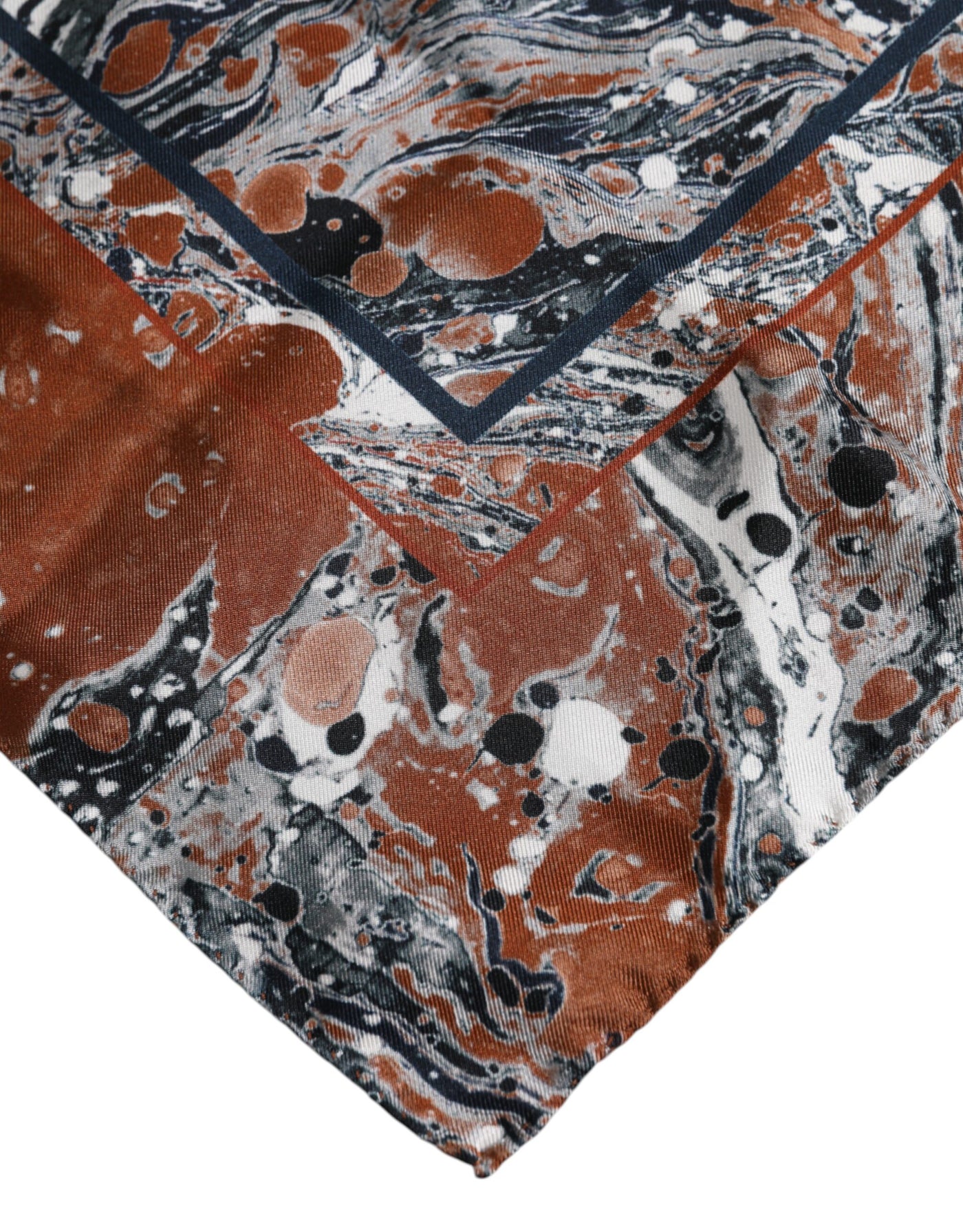Dolce &amp; Gabbana Multicolor Marmeren Zijden Vierkante Foulard Sjaal