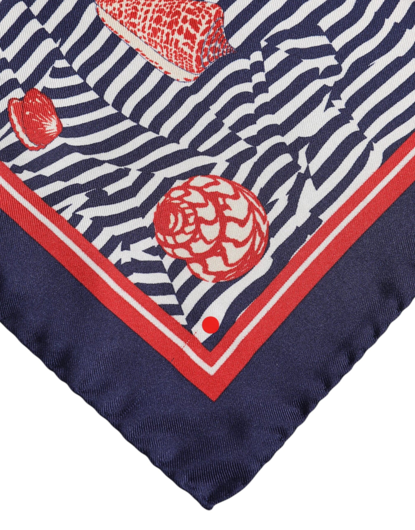 Dolce &amp; Gabbana Multicolor Seashells Vierkante Heren Foulard Sjaal