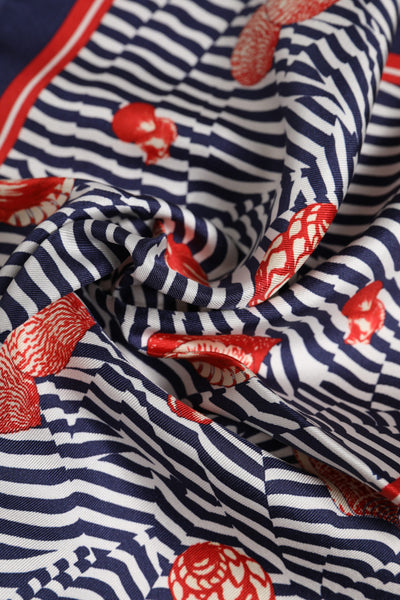 Dolce &amp; Gabbana Multicolor Seashells Vierkante Heren Foulard Sjaal