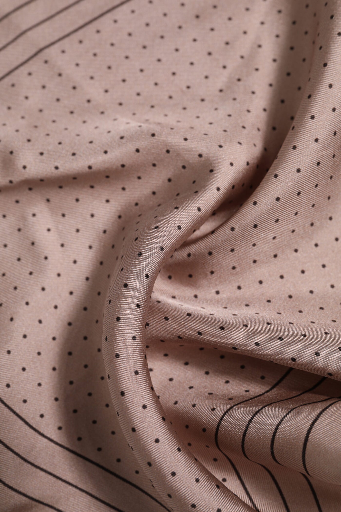 Dolce &amp; Gabbana Beige Stippen Zijden Vierkante Heren Foulard Sjaal