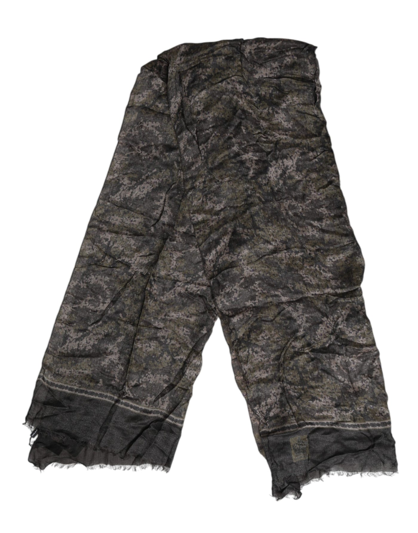 Dolce &amp; Gabbana Camouflage Nekwarmer Wrap Foulard Sjaal