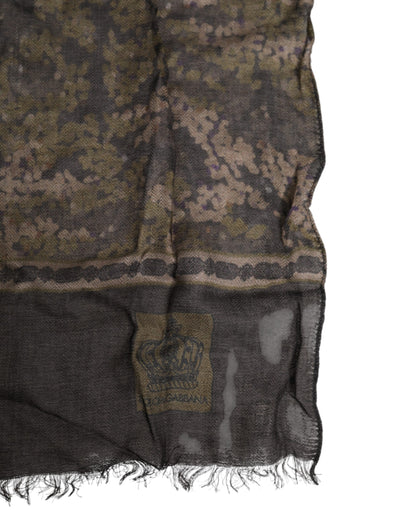Dolce &amp; Gabbana Camouflage Nekwarmer Wrap Foulard Sjaal