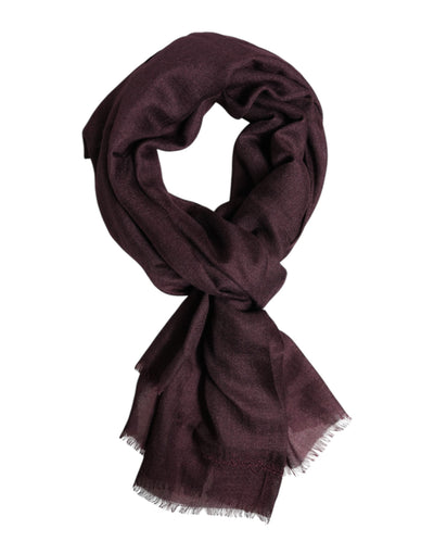 Dolce &amp; Gabbana Maroon Cashmere Nekwarmer Wikkel Sjaal