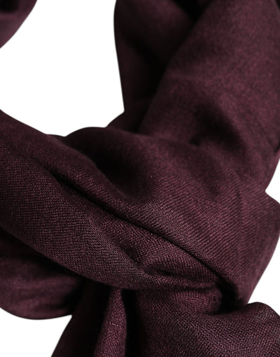Dolce &amp; Gabbana Maroon Cashmere Nekwarmer Wikkel Sjaal