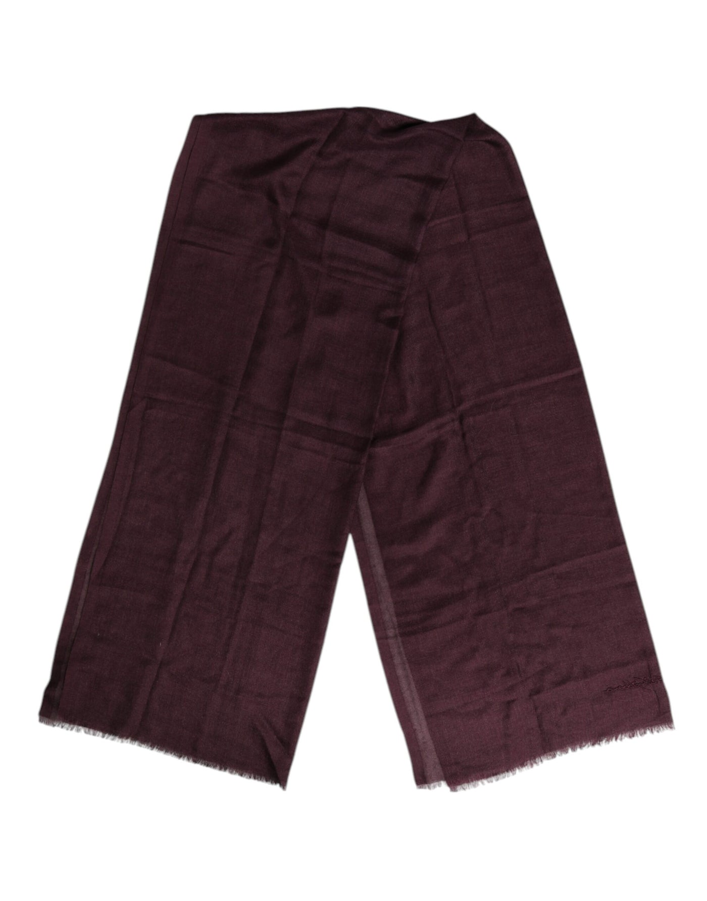 Dolce &amp; Gabbana Maroon Cashmere Nekwarmer Wikkel Sjaal