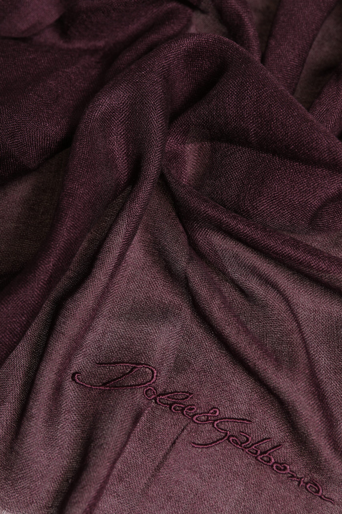 Dolce &amp; Gabbana Maroon Cashmere Nekwarmer Wikkel Sjaal