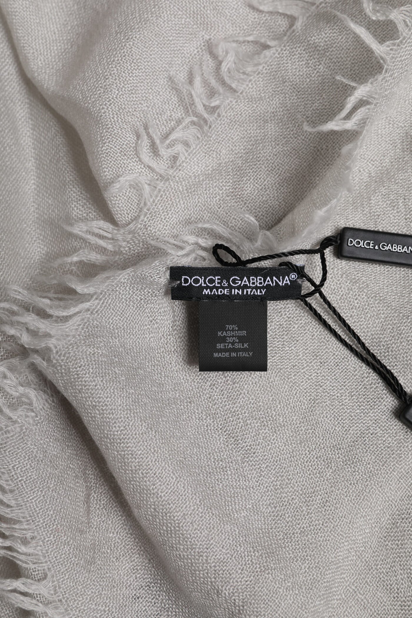 Dolce &amp; Gabbana Grijze DG Kroon Nekwarmer Wikkel Sjaal