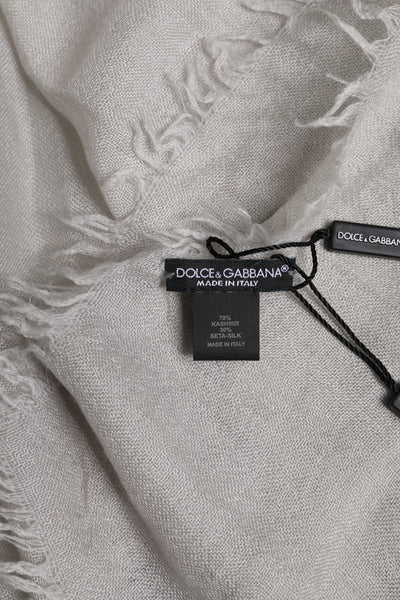 Dolce &amp; Gabbana Grijze DG Kroon Nekwarmer Wikkel Sjaal