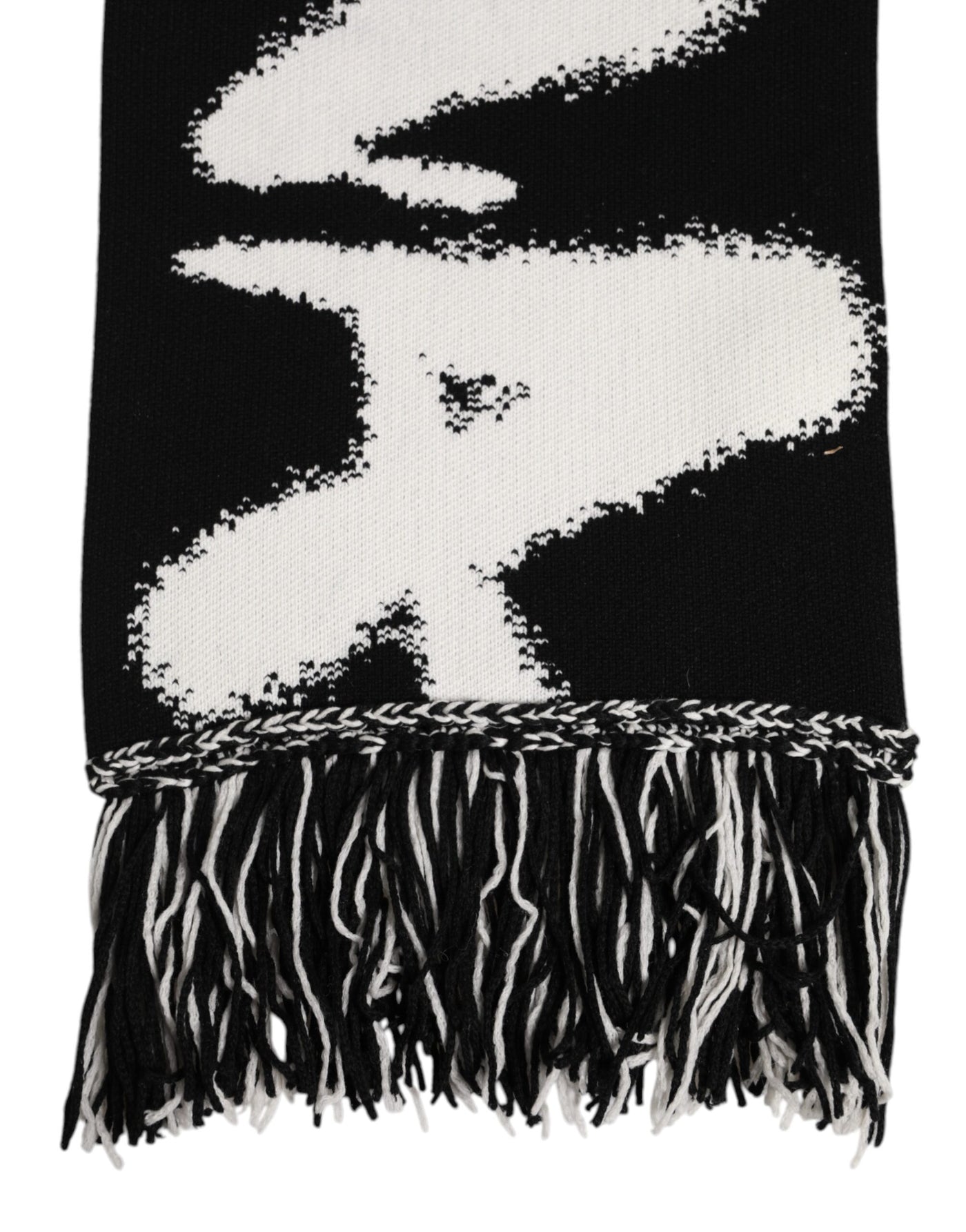 Dolce &amp; Gabbana Zwarte Logo Nekwarmer Wikkel Sjaal voor Heren