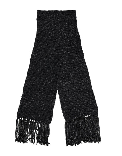 Dolce &amp; Gabbana Zwarte Kasjmier Nekwarmer Wikkel Sjaal