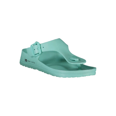 Noorwegen 1963 Blauwe Plastic Damessandaal