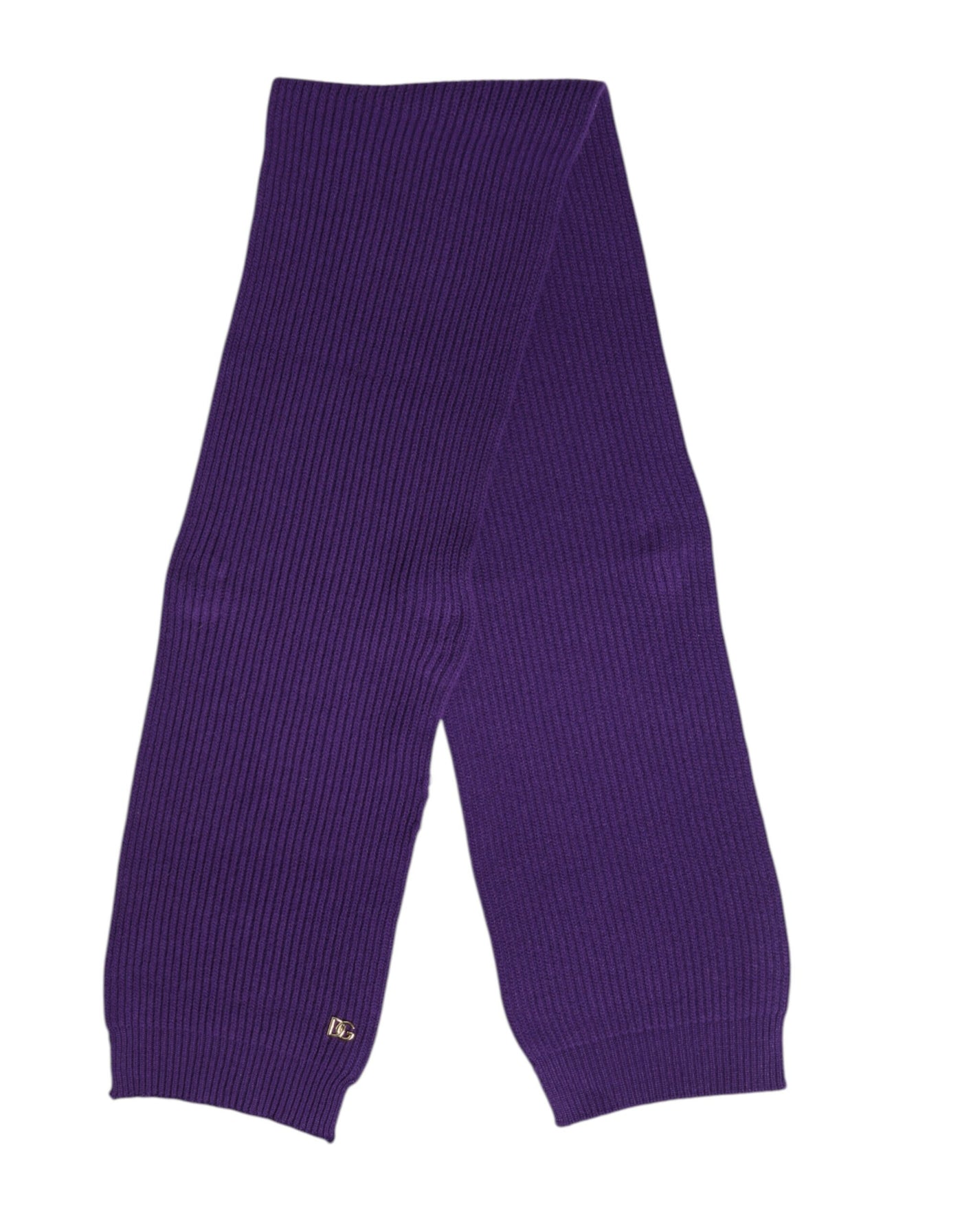 Dolce &amp; Gabbana Paarse DG Logo Nekwarmer Wikkel Sjaal