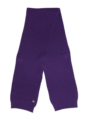 Dolce &amp; Gabbana Paarse DG Logo Nekwarmer Wikkel Sjaal