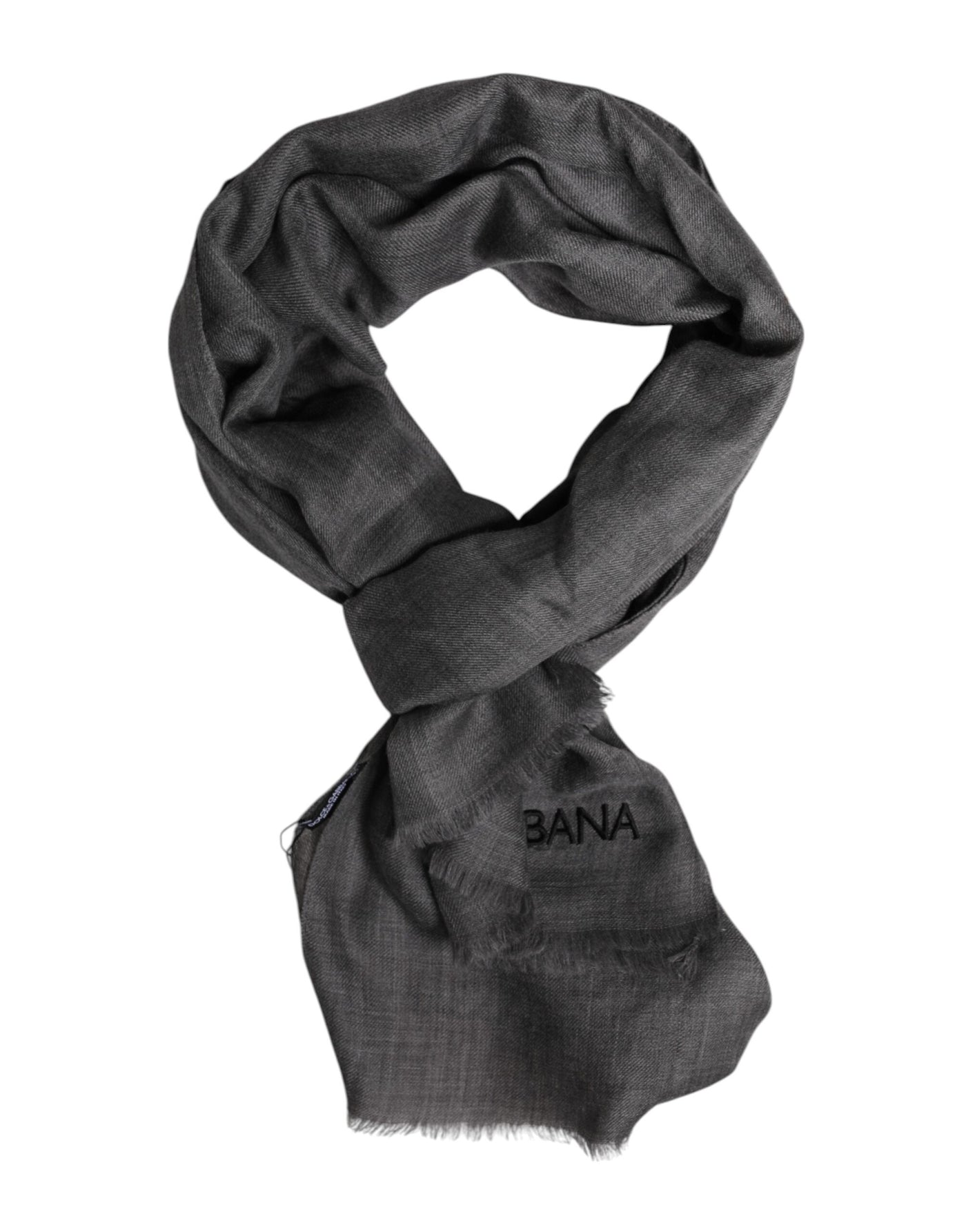 Dolce &amp; Gabbana Grijze Logo Print Nekwarmer Wikkel Sjaal