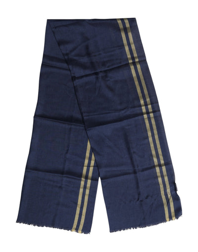 Dolce &amp; Gabbana Blauwe Kasjmier Nekwarmer Wikkel Sjaal