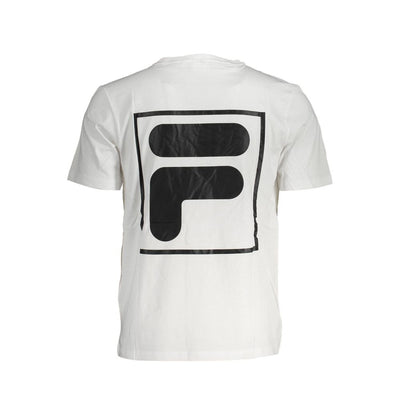 T-shirt en coton blanc Fila