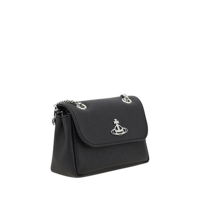 Vivienne Westwood schoudertas met Orb-plaquette