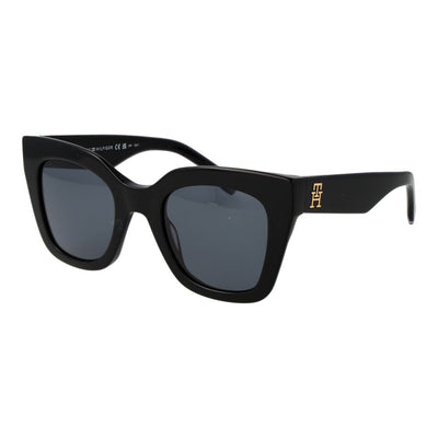 Lunettes de soleil noires Tommy Hilfiger pour femme