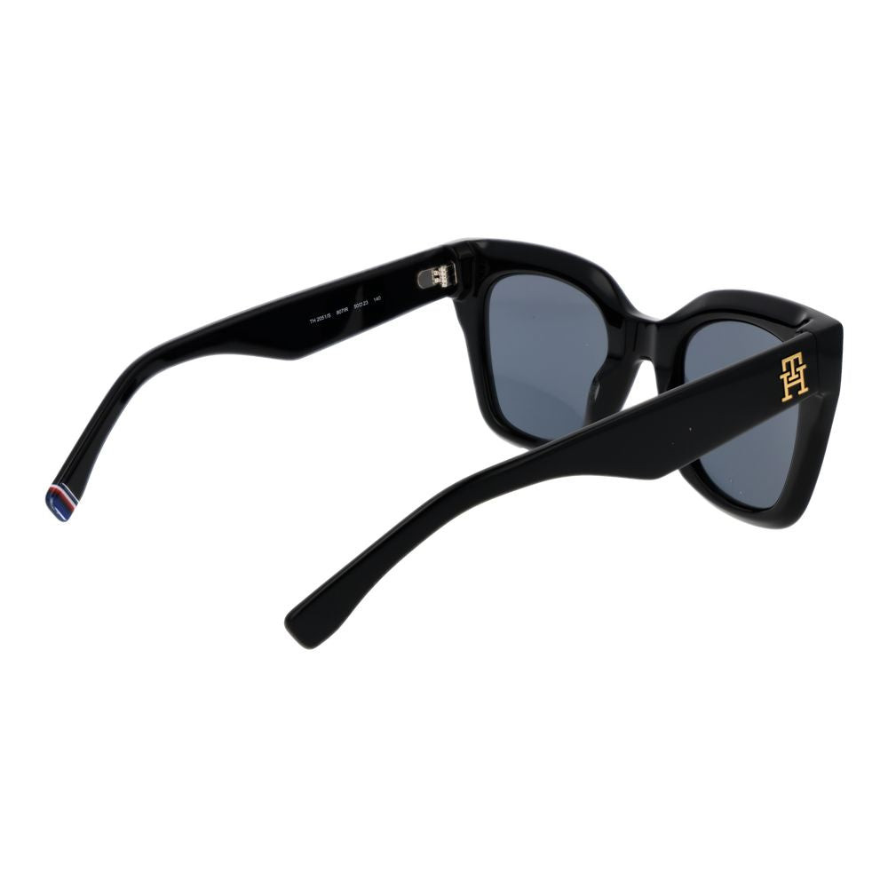 Lunettes de soleil noires Tommy Hilfiger pour femme