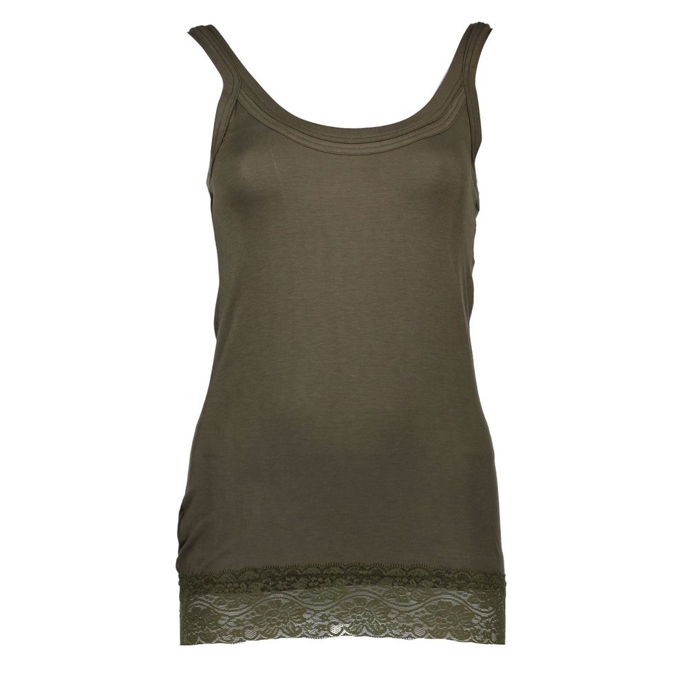 Silvian Heach Groene Katoenen Dames Tanktop
