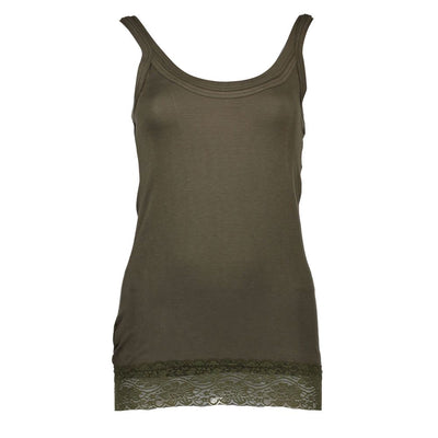 Silvian Heach Groene Katoenen Dames Tanktop