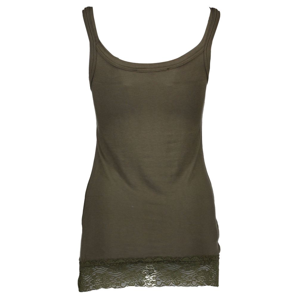 Silvian Heach Groene Katoenen Dames Tanktop
