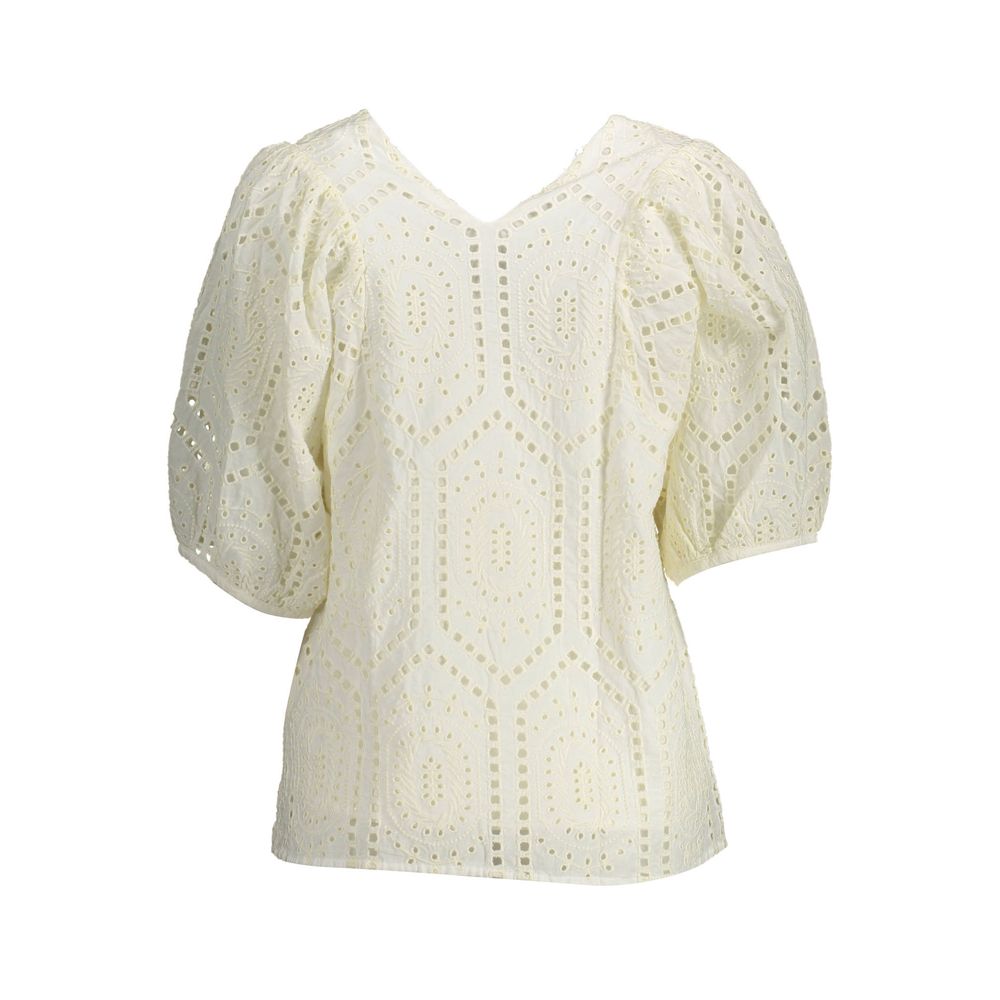Gant Wit Katoenen Dames T-shirt