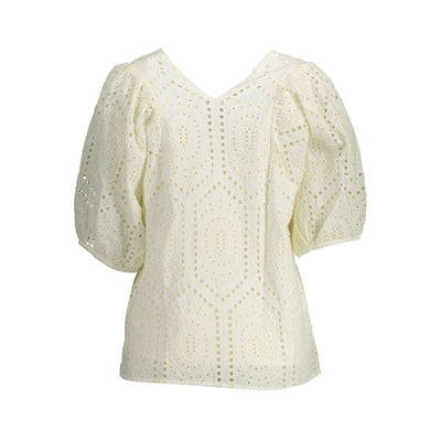 Gant Wit Katoenen Dames T-shirt