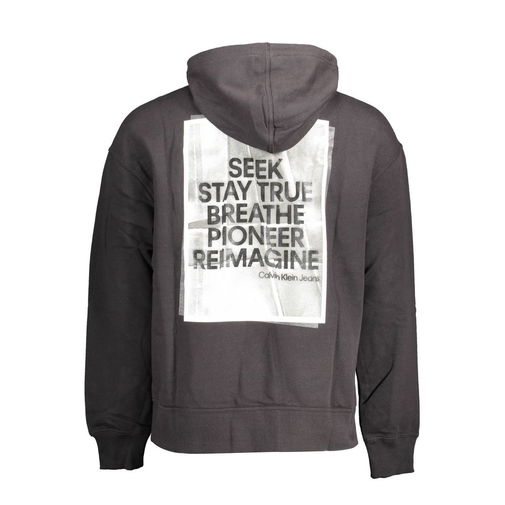 Pull en coton noir Calvin Klein pour homme