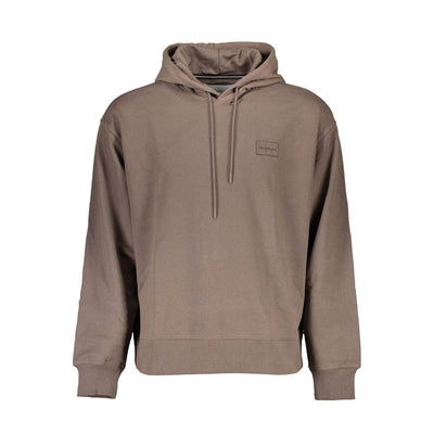 Pull en coton marron Calvin Klein pour homme