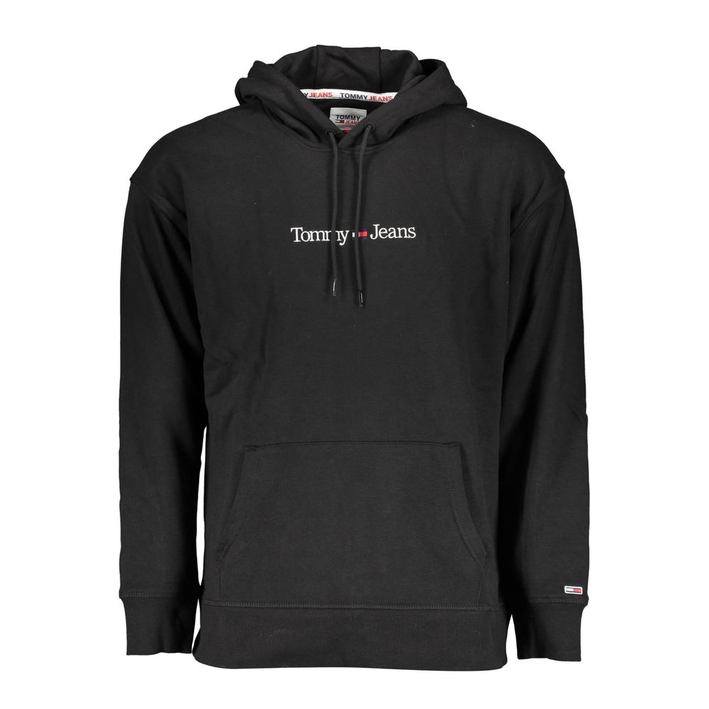 Pull Tommy Hilfiger en coton noir pour homme