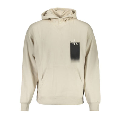 Pull homme en coton beige Calvin Klein