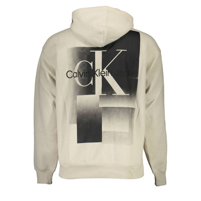 Pull homme en coton beige Calvin Klein