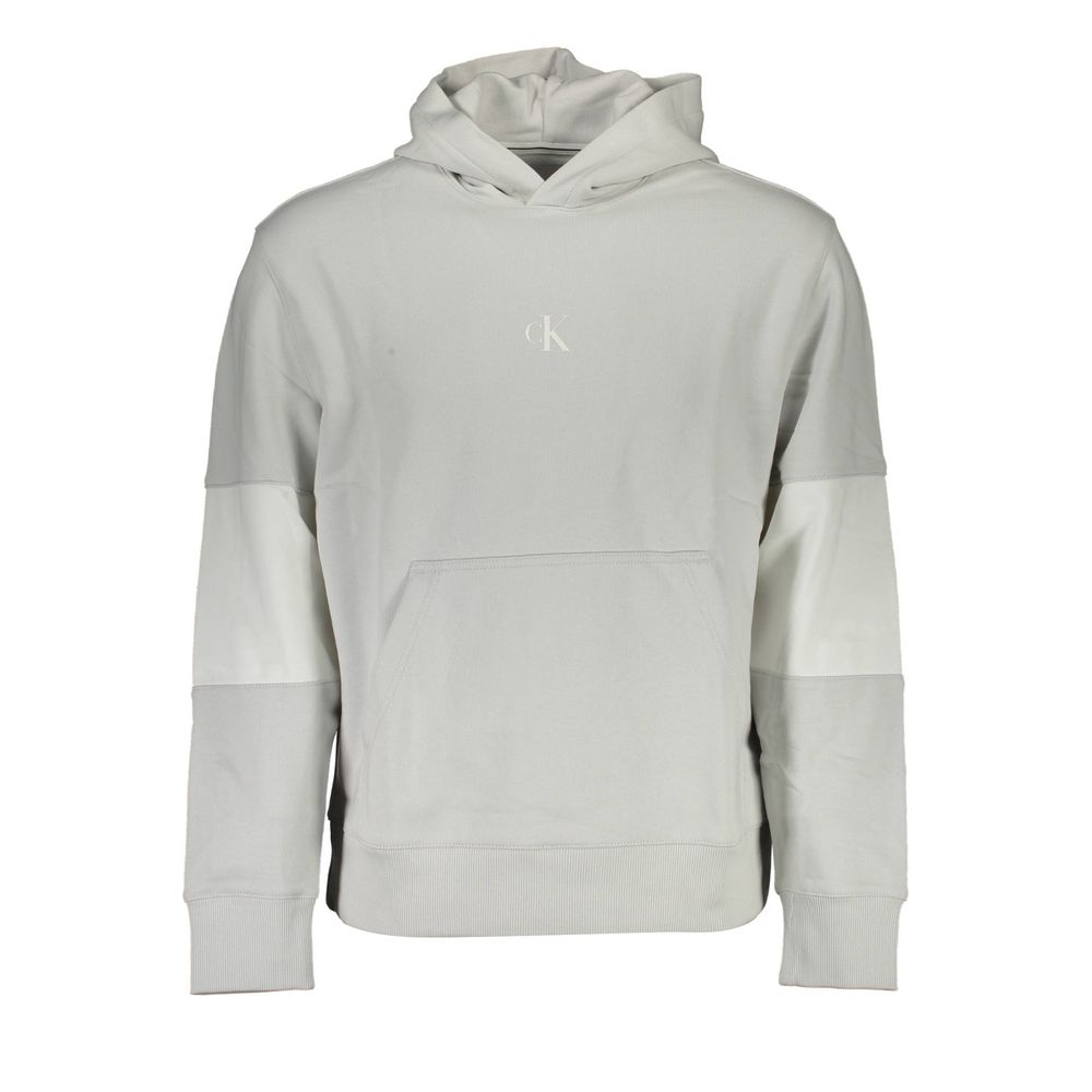 Pull en coton gris Calvin Klein pour homme