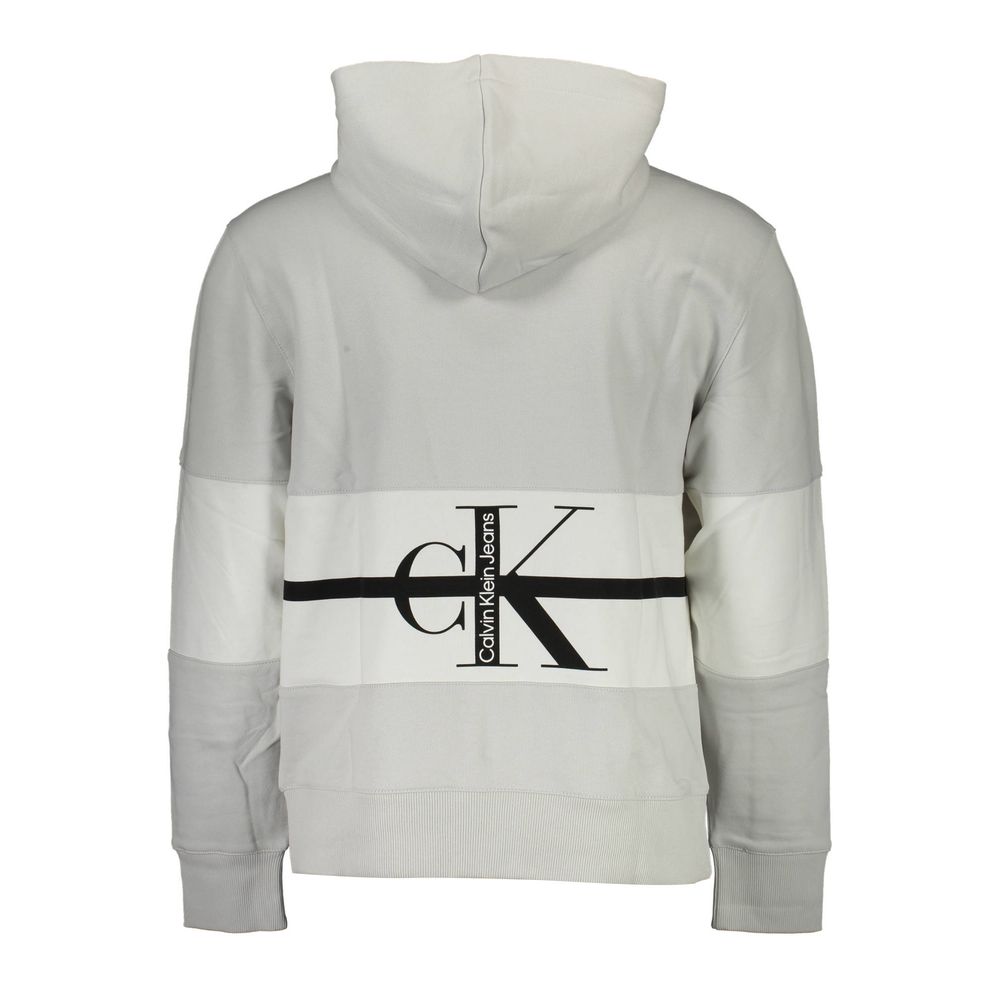 Pull en coton gris Calvin Klein pour homme