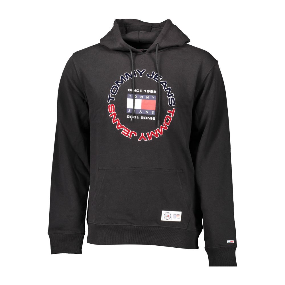 Pull Tommy Hilfiger en coton noir pour homme