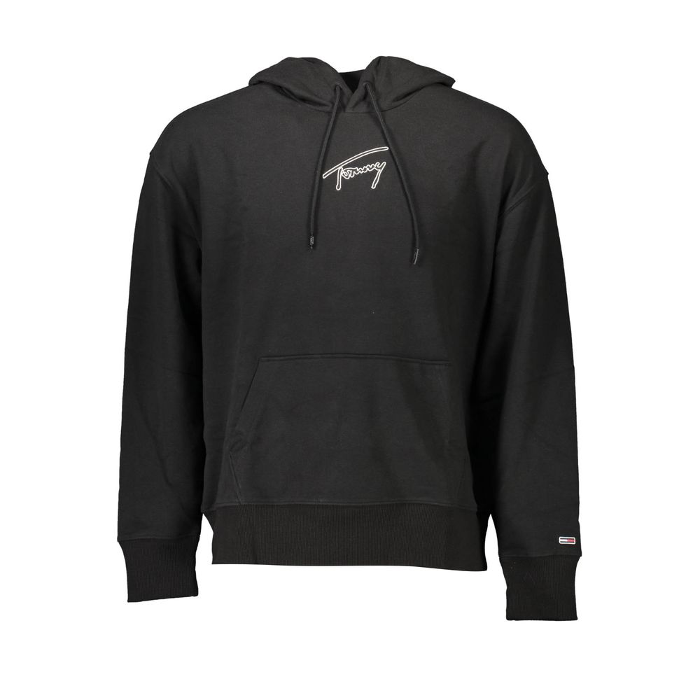 Pull Tommy Hilfiger en coton noir pour homme