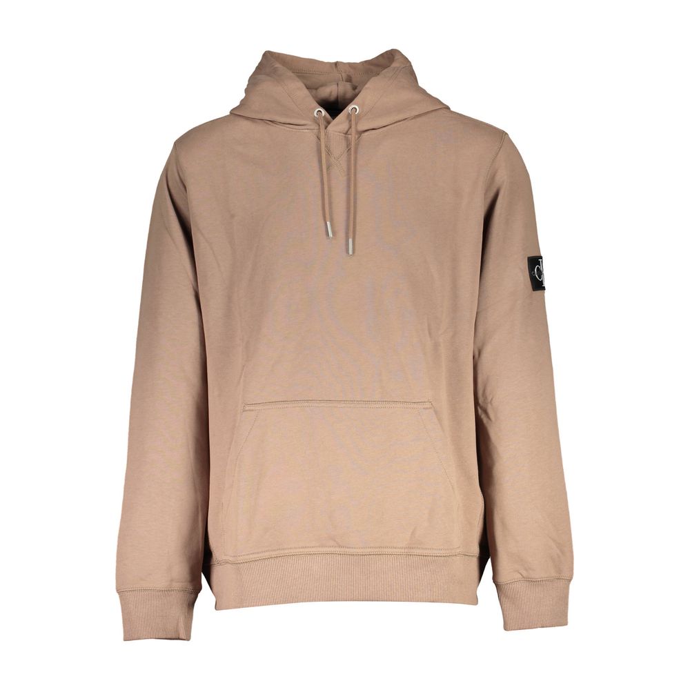 Pull en coton marron Calvin Klein pour homme