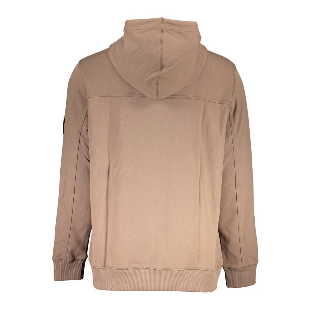 Pull en coton marron Calvin Klein pour homme