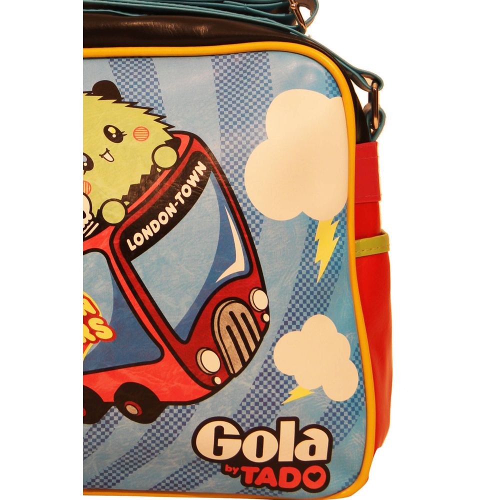 Sac à main synthétique bleu Gola