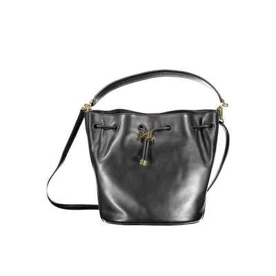 Sac à main en cuir noir Ralph Lauren