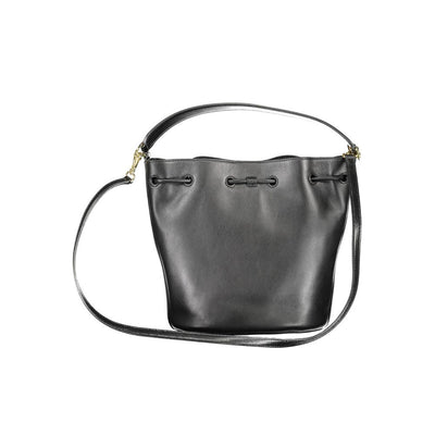 Sac à main en cuir noir Ralph Lauren