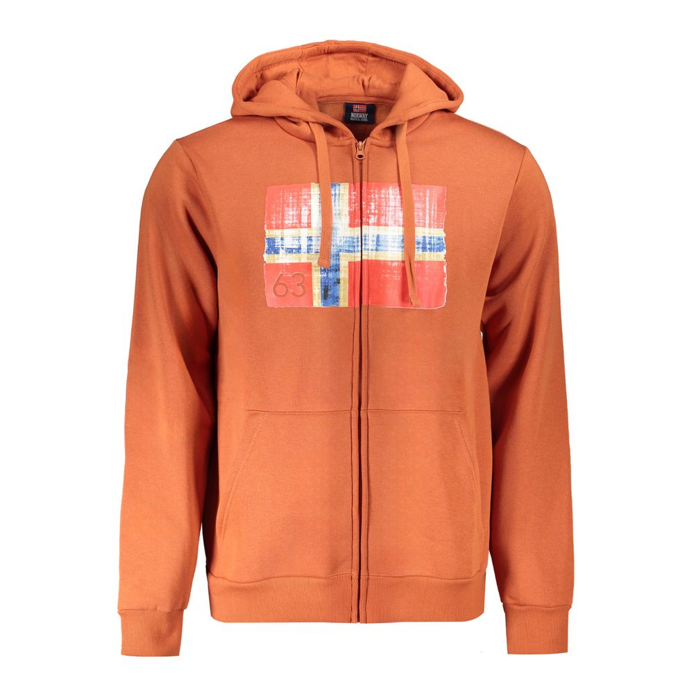 Pull en coton marron Norvège 1963