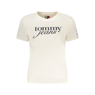 Beige katoenen top en T-shirt van Tommy Hilfiger